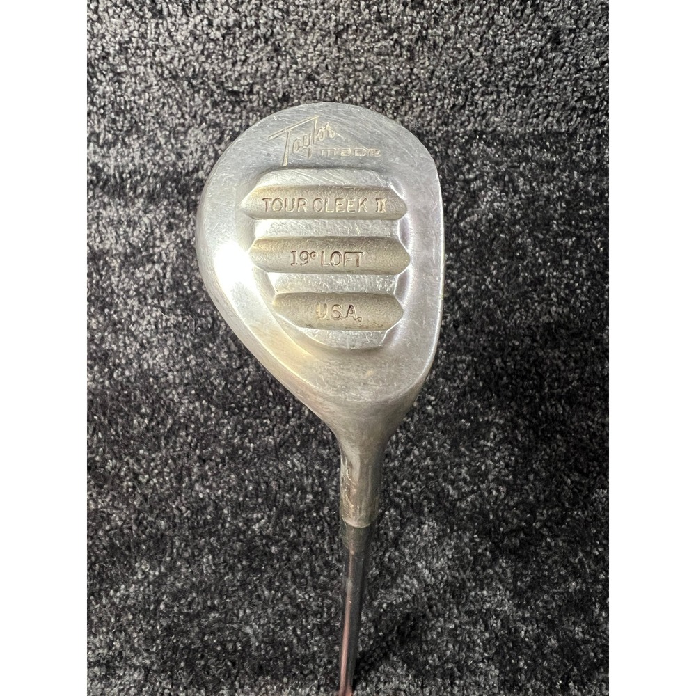 TaylorMade Tour Cleek II‎ 19 Loft Metalwood Pittsburgh Persimmon Golf Club